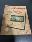 1950 & 1951 Supplement To The Passenger CAR-1949 Models Chevrolet Shop Manual Gm. Fixed Price $18.00.