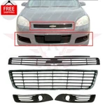 New Front Upper Lower Grille + Fog Light Bezel Fits 2006-2011 Chevrolet Impala. Fixed Price $184.00.