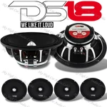 4 DS18 PROFR8NEO 8" Mid Range Car Loudspeaker 500 Watts Neodymium Ohm Pair. Fixed Price $859.95.