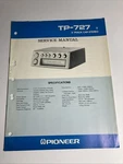 Pioneer TP-727 8 Track Car Stereo Service Manual 1976 Original. Fixed Price $32.00.