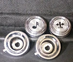 Set Of 4 Chrome Delco Radio Knobs Inner Outer 1970S 1980S Chevy Gmc Oem. Fixed Price $35.00.
