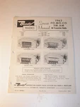Bendix 1963 Ford Auto Am/fm Radio Service Manual Thunderbird Continental Galaxie. Fixed Price $14.99.