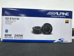 Alpine S-S10TW, Series 1" Component Dome Tweeter 240W. Fixed Price $85.95.