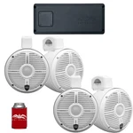 Wet Sounds Recon Pod-w 6.5 Inch Tower Speakers And Stx MICRO-4 Amplifier. Fixed Price $1234.97.