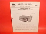 1968 Lincoln Continental Bendix Am-fm Signal Seeker Radio Service Shop Manual. Fixed Price $31.99.