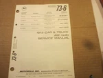 1973 Kenworth Volvo Allis Chalmers White Farm Motorola Am Radio Service Manual. Fixed Price $8.00.