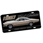 1967 Ford Galaxie Fastback 500 Muscle Car Design Aluminum License Plate. Fixed Price $18.95.