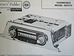 1959 Oldsmobile 989170 Radio Photofact. Fixed Price $10.00.