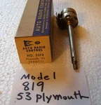 1953 Plymouth Radio Volume Control Nos For Mopar Model 819. Fixed Price $19.00.