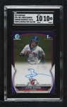 2023 Bowman Chrome Prospect Purple Refractor Jorge Burgos Sgc 10 Gem Auto 0M86. Fixed Price $30.15.