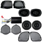 Hertz HSP3-14 4-SPEAKER Kit W/ Amp For Harley-davidson Motorcycles 2014-2023. Fixed Price $2609.12.