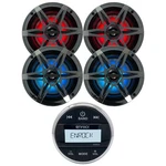 Enrock Bluetooth Marine Gauge Stereo, 4X 6.5" Inch Led Light's Speakers. Fixed Price $239.49.
