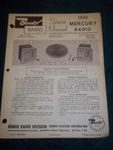 Bendix Service Manual 1960 Mercury Car Radio R04BM 2 /comf 18805 18806. Fixed Price $9.98.