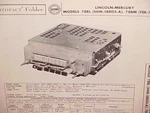 1957 Lincoln Premiere Mercury Turnpike Cruiser Convertible Radio Service Manual. Fixed Price $19.99.