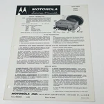 1960 Motorola Radio Service Manual Schematics Parts List CTA60X Chevy Cars Gm. Fixed Price $22.36.