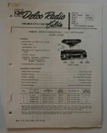 Delco Radio Service Bulletin Brochure Model 2233850 Gmc Truck 1960. Fixed Price $8.67.