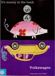 Vintage 1960S Volkswagen Beetle Magazine Print Ad Piggy Bank Retro Vw Bug. Fixed Price $7.79.