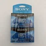 Sony TC-30VHGL Vhs-c Premium Camcorder Video Tape 2 Pack New Sealed. Fixed Price $14.97.