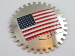 Grille Badge Usa Flag For Car Truck Mount American. Fixed Price $12.99.