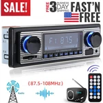 Vintage Car Fm Radio MP3 Player Bluetooth Usb Classic Stereo Audio Receiver Aux. Fixed Price $16.85.
