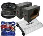 2X Pioneer TS-A6976S 6X9" Speakers + 1500W Amplifier Box Kit. Fixed Price $189.99.