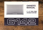 Alpine Model 6142 Speaker Owners / User Manual *original*. Fixed Price $9.97.