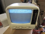 5" Portable Black And White Television With Am Fm Radio Vintage New Nib 58-WBR. Fixed Price $95.99.
