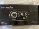 American Bass Sq 6.5 2 Way Speakers 160 Watt, Full Range (pair). Fixed Price $75.00.