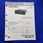Sony XR-6087 Service Manual Original Paper Oem Repair Guide Usa. Fixed Price $106.75.
