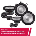 Alpine S-series S2-S40C 4" Component Speakers With S2-S80C 8". Fixed Price $374.91.