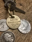 1970 Chevrolet C-10 Brass Key Fobs. Fixed Price $14.95.
