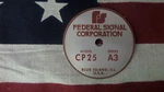 Federal Signal Model CP25 Series A3 Pa / Siren Speaker Replacement Badge. Fixed Price $29.50.