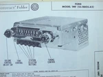 Original Sams Photofact Manual Ford 1MF (1A-18805-A2) (131). Fixed Price $6.99.
