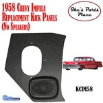 Custom Autosound KCIM58 1958 Chevy Impala Air Kick Panels No Speakers. Fixed Price $124.95.