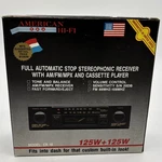 Vtg American Hi-fi Car Stereo Receiver Fm Mpx Cassette Player 125W Usa CR-18. Fixed Price $103.96.