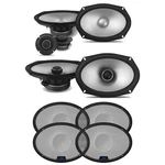 Alpine S2 Bundle: 6X9" Component/coaxial W/ KTE-S69G S-series Speaker Grills. Fixed Price $319.99.
