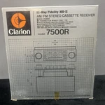 Clarion 7500R Am/fm Stereo Cassette Receiver Hi Way Fidelity Mk-ii Nos Unused. Fixed Price $308.94.