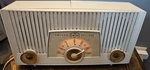 Model H-973 Philco Twin Speaker Am Radio White Loud Hum, But Can Tune. Fixed Price $35.99.