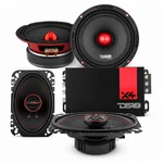 DS18 2X 6.5" Loudspeaker, + 4X6" Coaxial Speakers With Tweeters Amplifier. Fixed Price $309.95.