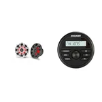 Kicker Marine Gauge Radio & 8" Led Speaker Bundle 46KMC2 Round Stereo + (1 .... Fixed Price $420.95.