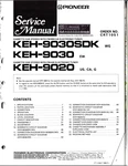 Pioneer KEH-9030SDK, 9030, 9020 Cassette Car Stereo W Elect Tuner Service Manual. Fixed Price $20.00.