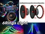 6PCS 6.5" Chasing Led Speaker Rings For Custom Car Audio Decoration Kit. Fixed Price $137.99.