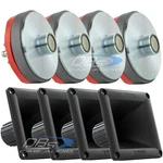 4X DS18 Pro-dr 1.75" Vc Compression Driver Tweeter 600 Watt Ohm + Plastic Horn. Fixed Price $165.95.