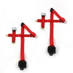 Chevy Truck 1967 1972 Airplane 3PT Red Retract Bucket Seat KIT-2 Belts. Fixed Price $207.50.