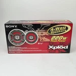 New Sony Xplod XS-R1641 6.5 4-WAY Car Stereo Speakers 220W Old Stock. Fixed Price $110.00.