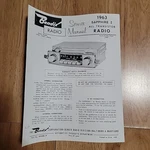 1963 Volkswagen Karmann Ghia Beetle Sapphire Bendix Am Radio Service Manual. Fixed Price $19.99.
