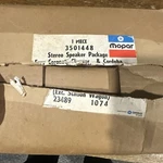 Mopar Chrysler Stereo Speaker Kit 3501448 Coronet, Charger & Cordoba. Fixed Price $216.78.