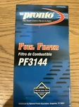 Fuel Filter Pronto PF3144, GF481/GF652, Gm 25055052 Fits Many Vehicles. Fixed Price $10.80.