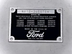 Stamped Ford Car Pickup Truck Data Plate 1942 1946 1947 1948. Fixed Price $39.98.