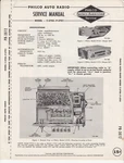 Philco Auto Radio Service Manual C-5705 P-5701, 1956. Fixed Price $5.50.